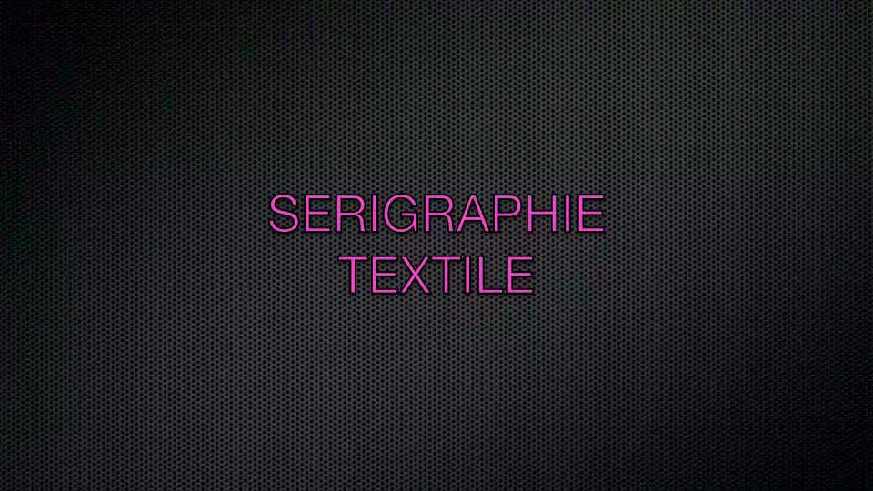 Sérigraphie Textile