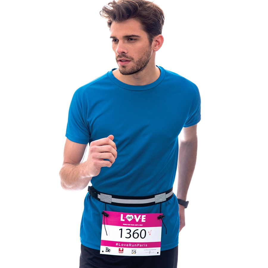 Ceinture running porte-dossard