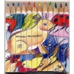 Etui de 12 Crayons de Couleurs