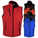 Bodywarmer softshell unisexe 2 couches