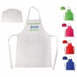 SET TABLIER + CHAPEAU COOK POUR ENFANTS