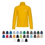 Sweat-shirt col zippé micropolaire Homme 300 g/m²