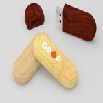 Clé USB bois avec capuchon