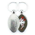 Porte-clés métallique ballon de rugby
