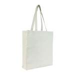Sac en coton naturel avec soufflets 180 g/m²