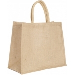 Sac shopping en jute avec anses rondes