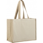 Sac en jute et coton avec soufflets 320 g/m²