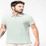 Polos coton piqué bio manches courtes homme