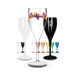 Flûte à champagne en plastique réuilisable tritan 16 cL ras bord