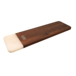 Planche à découper en acacia et marbre blanc