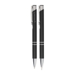 Parure stylo bille et porte-mine en métal