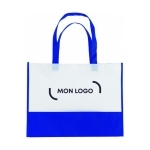 Sac non tissé bicolore avec soufflets