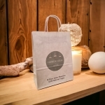 Sac papier automatique avec poignées torsadées 32 x 12 x 41 cm 100 g/m²