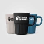 Mug en céramique avec finition mate et relief cannelé 445 mL