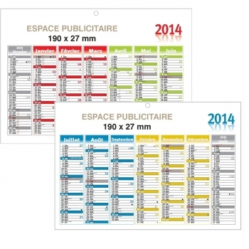 Calendrier  Mini Souple