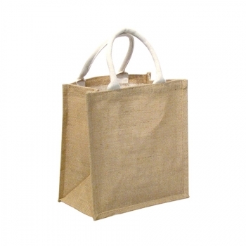 Sac en jute avec poignées en coton