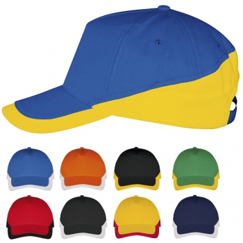 Casquette bicolore 5 panneaux