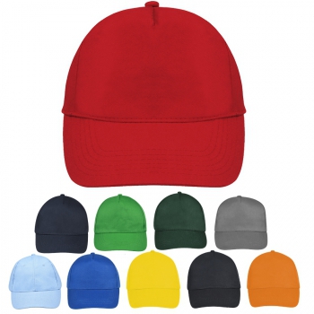 Casquette 5 panneaux coton 