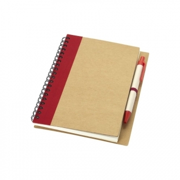 Carnet de notes recyclé avec stylo 