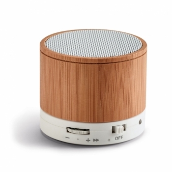 Mini enceinte bambou