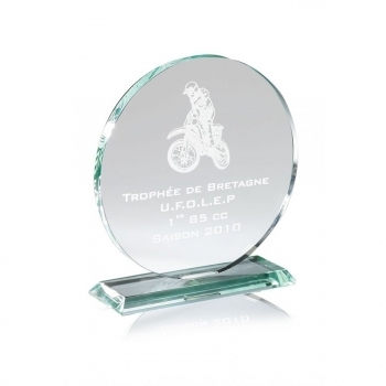 Trophée en verre