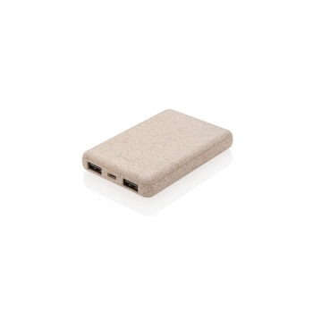 Batterie de secours de poche 5000 mAh en fibre de paille