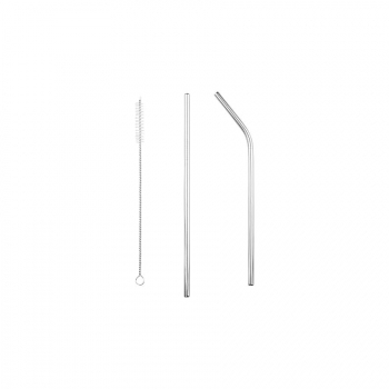 SET DE PAILLES ACIER INOXIDABLE LEMONADE