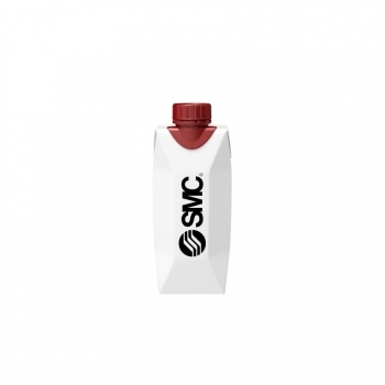 33cl Brique d'eau blanche. Impression directe une couleur. Bouchon rouge
