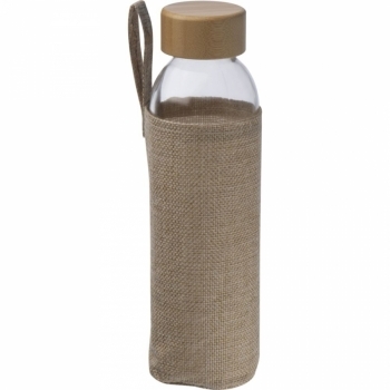 Bouteille en verre avec revêtement de jute 500 ml