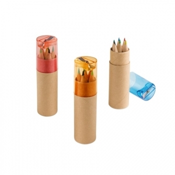 ROLS. Boîte avec 6 crayons de couleur