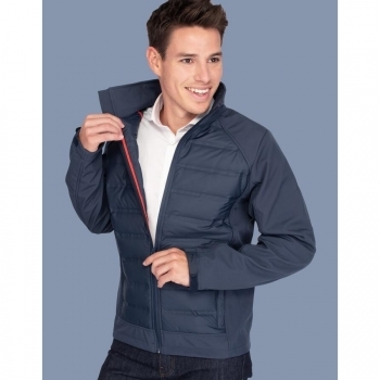 Blouson matelassé bi-matière Homme