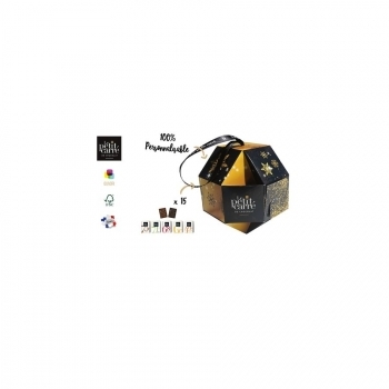 Boule de Noël 15 chocolats 11cm