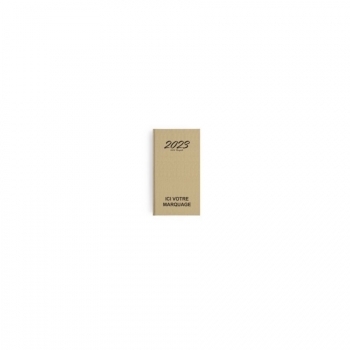 AGENDA EMBOITE MINI KRAFT 2023