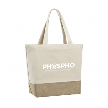 Sac de plage en coton 220g et en jute