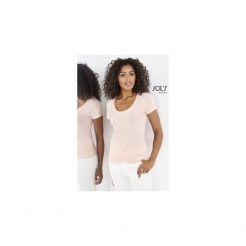 METROPOLITAN TEE-SHIRT FEMME COL ROND DÉCOLLETÉ