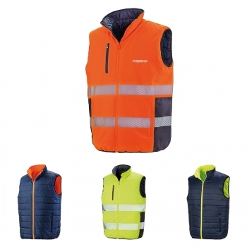 Gilet de sécurité rembourré réversible