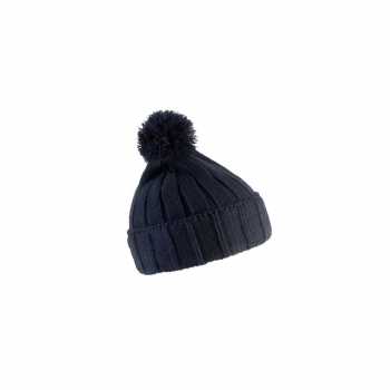 Bonnet à pompon avec revers
