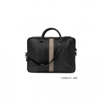 Porte-documents Delano Taupe & Black