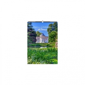 ILLUSTRE PARCS ET CHATEAUX 2025 - 6 FEUILLETS - XXL 330X490 MM - SANS PAGE DE GARDE - RELIURE BAGUETTE - SANS MARQUAGE