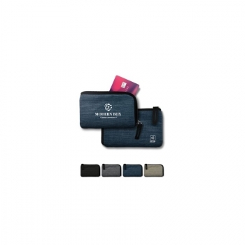 PORTE-MONNAIE PORTE-CARTE DE CREDIT ANTI RFID EN RPET