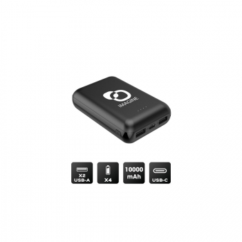 GOMU - BATTERIE DE SECOURS ULTRA COMPACTE - 10 000 MAH NOIRE