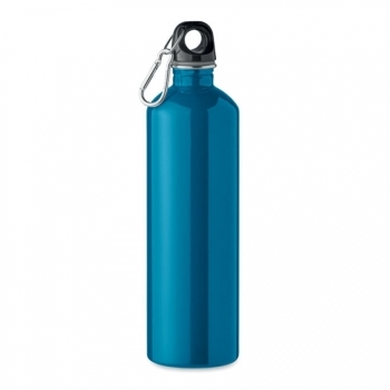 Bouteille acier inoxydable recyclé simple paroi 750 mL avec mousqueton 