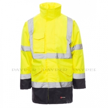 Parka bicolore 4 en 1 haute visibilité