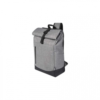 Sac à dos Hoss recyclé GRS avec rabat enroulable pour ordinateur portable de 15,6