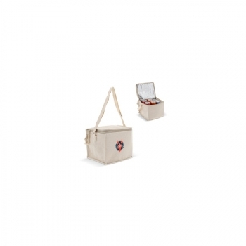 Sac isotherme coton carré 22x18x18cm