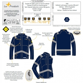 Softshell Arc électrique classe 2