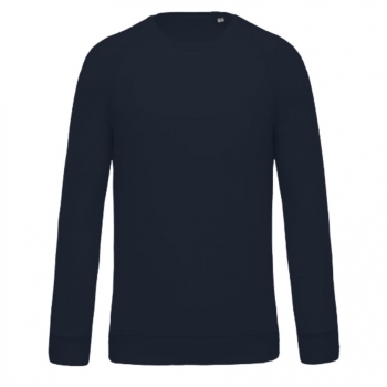 Sweat-shirt Bio col rond manches raglan Homme 300 g/m²