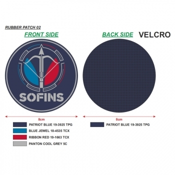 Patch rubber 8 cm SOFINS
