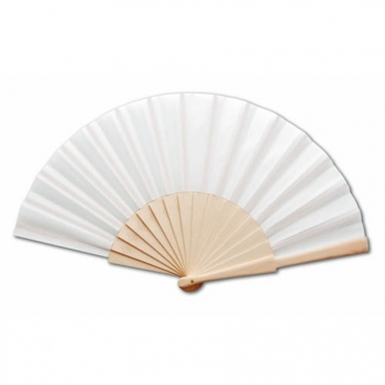 Eventail en bois naturel