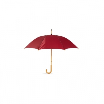 Parapluie en PE 190 T avec manche et poignée en bois